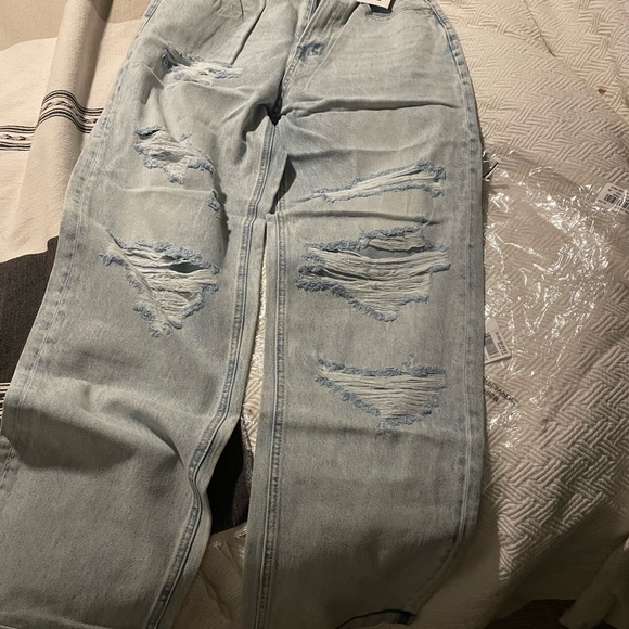 STONE RAIDER SUPER TRASH HI AND LOOSE DISTRESSED DENIM JEANS - Picture 7 of 7